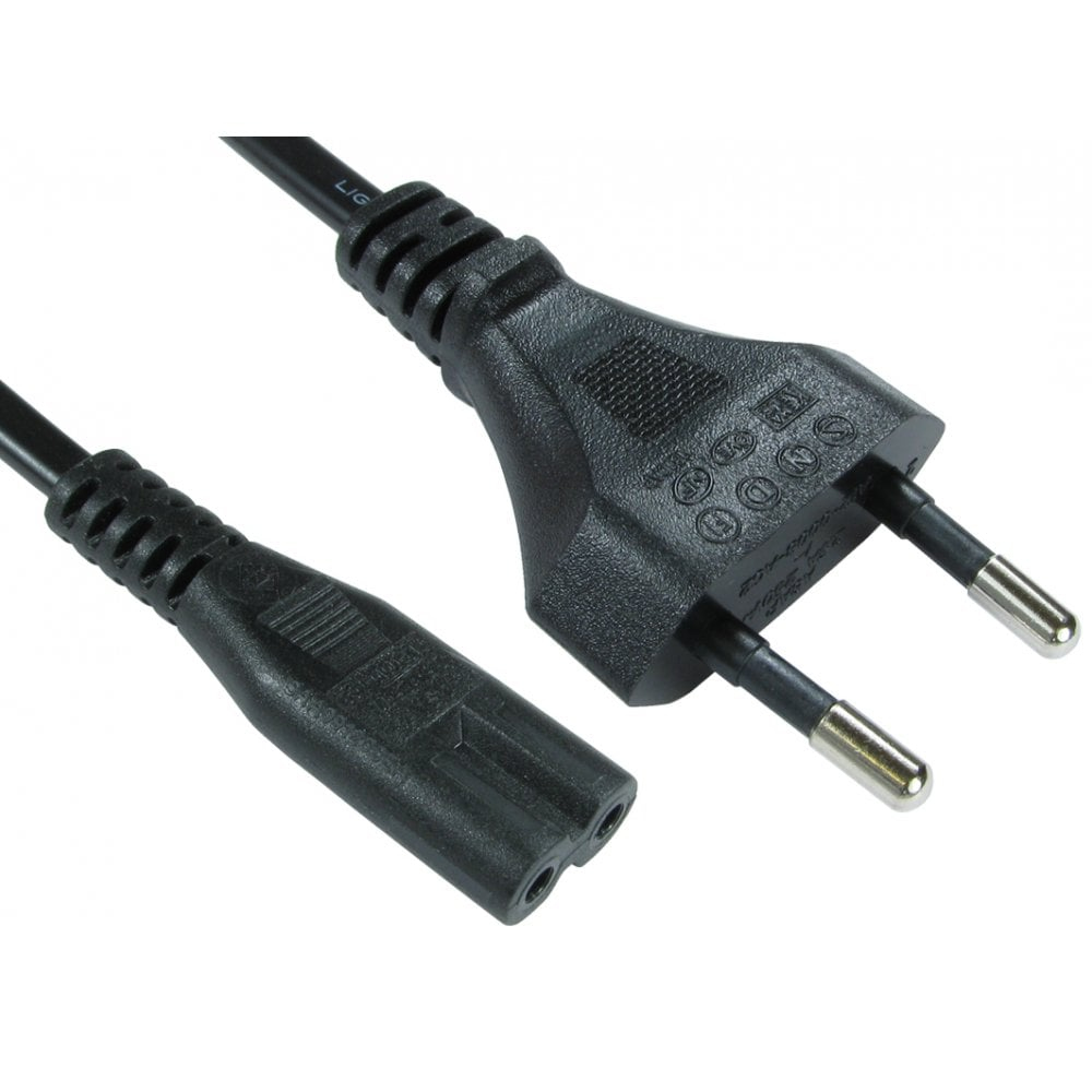 2m Euro Plug to C7 Mains LeadB thumbnail
