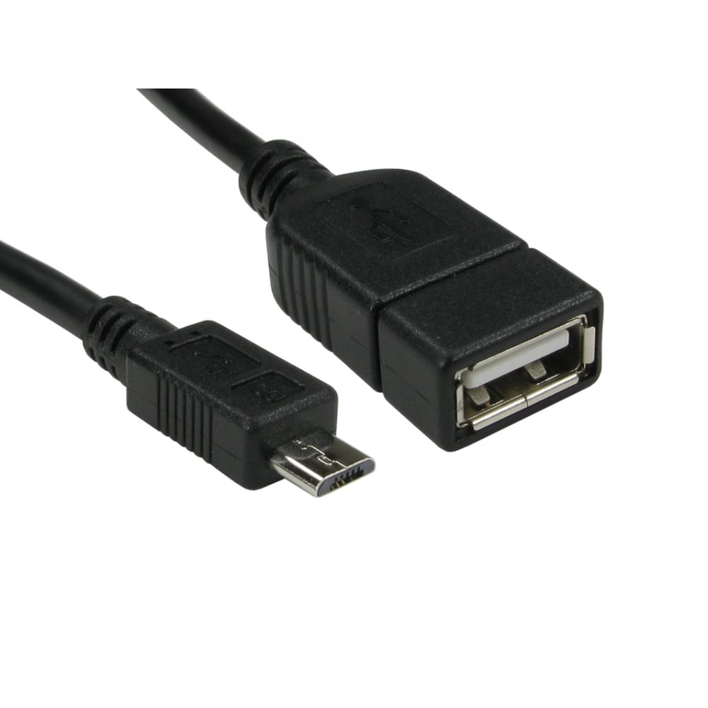 USB2.0 Micro B M-A F OTG Cable thumbnail