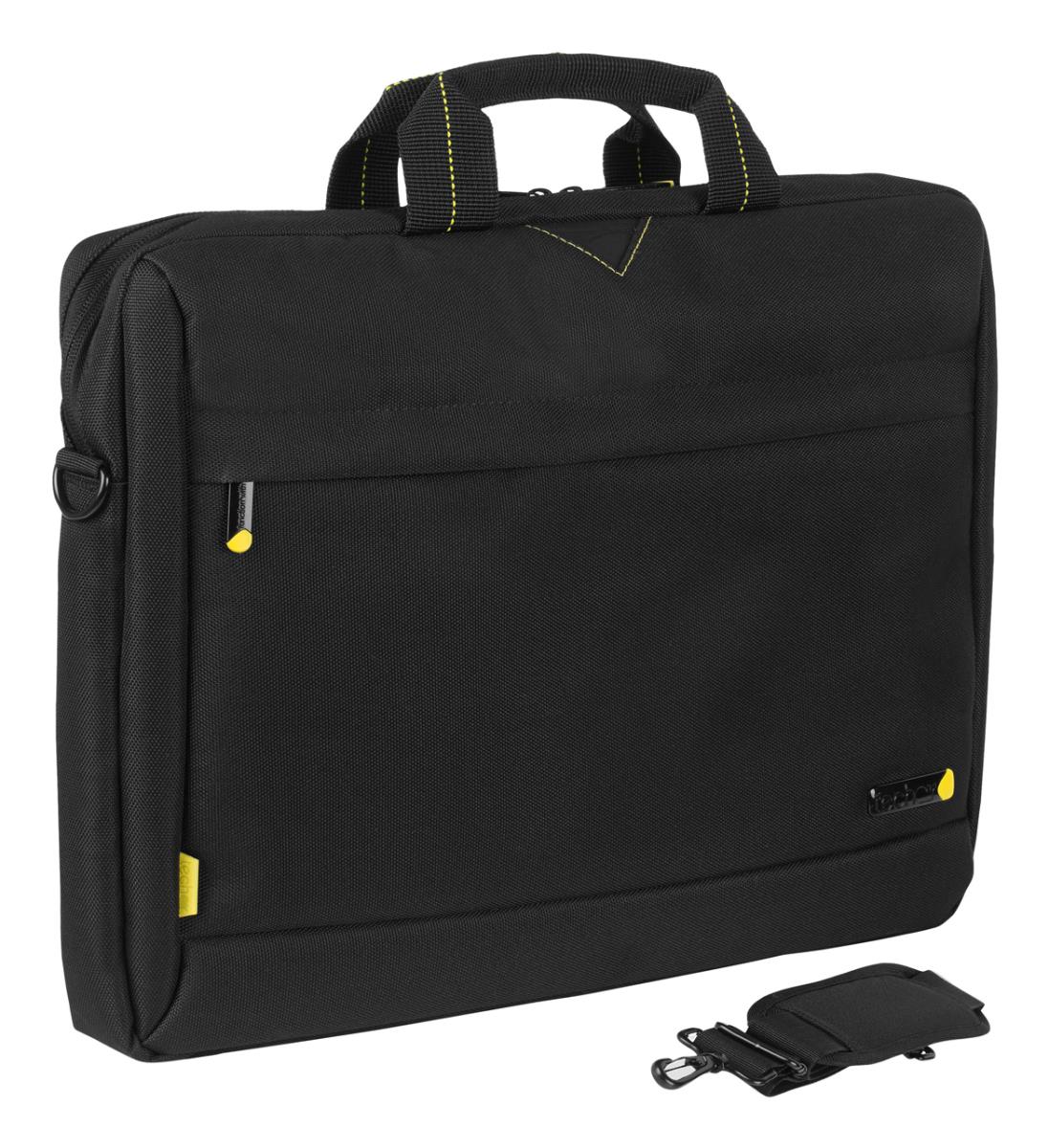 A Techair product the TAN1202v2 is a 15.6 top loader bag in black. Includes foam padding- single front pocket and adjustable should strap. . thumbnail