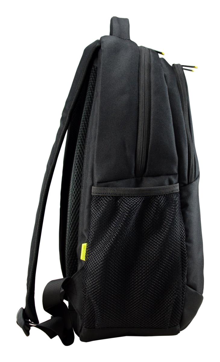 A Techair product - Eco 14.1 Backpack Black. Manufactured using recycled PET (RPET); at source 22 x 250ml or 13 x 350ml recycled plastic bottles are recycled into each case. thumbnail