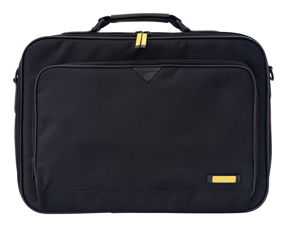 14-15.6 Black Laptop Case; includes foam protection and removable / adjustable shoulder strap. Adaptable branding is available on this sku. . thumbnail