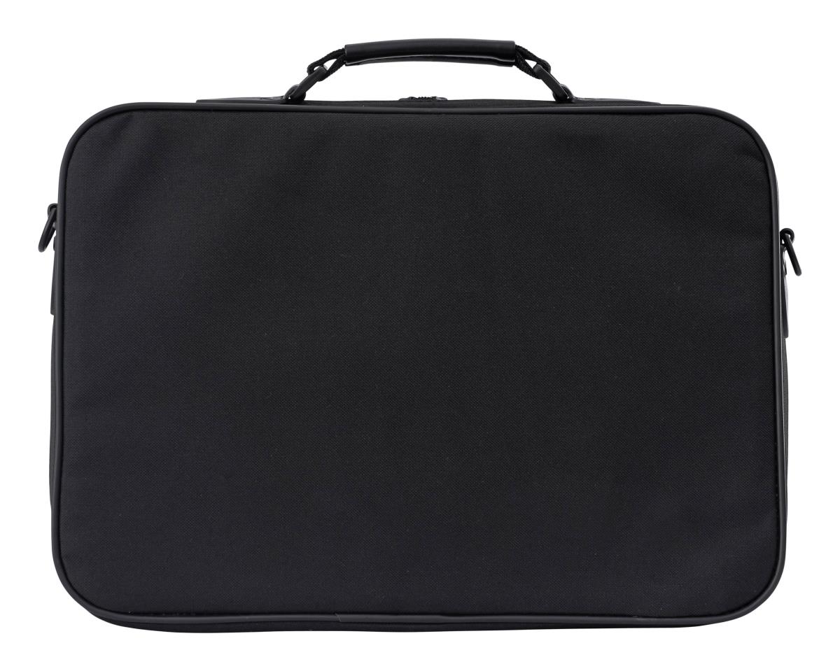 14-15.6 Black Laptop Case; includes foam protection and removable / adjustable shoulder strap. Adaptable branding is available on this sku. . thumbnail