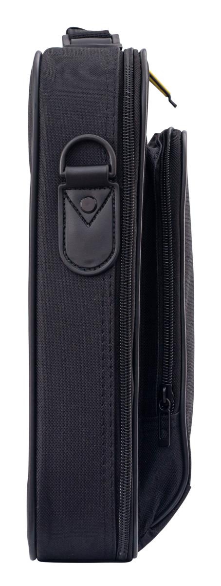 14-15.6 Black Laptop Case; includes foam protection and removable / adjustable shoulder strap. Adaptable branding is available on this sku. . thumbnail