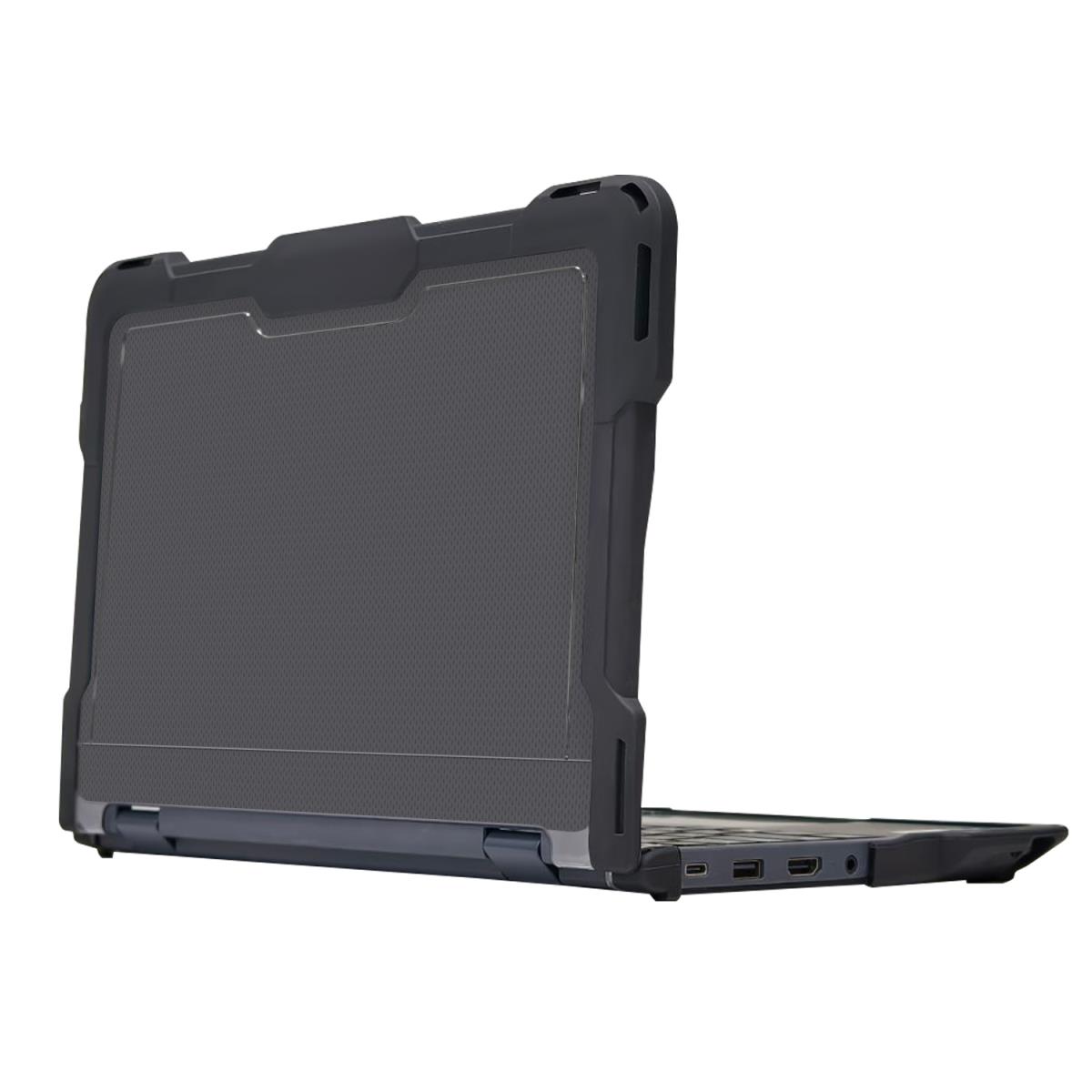 Protective Hard Shell case for Lenovo 100e/100w/300e/300w 4th Gen Chromebook; 11.6 black/clear thumbnail