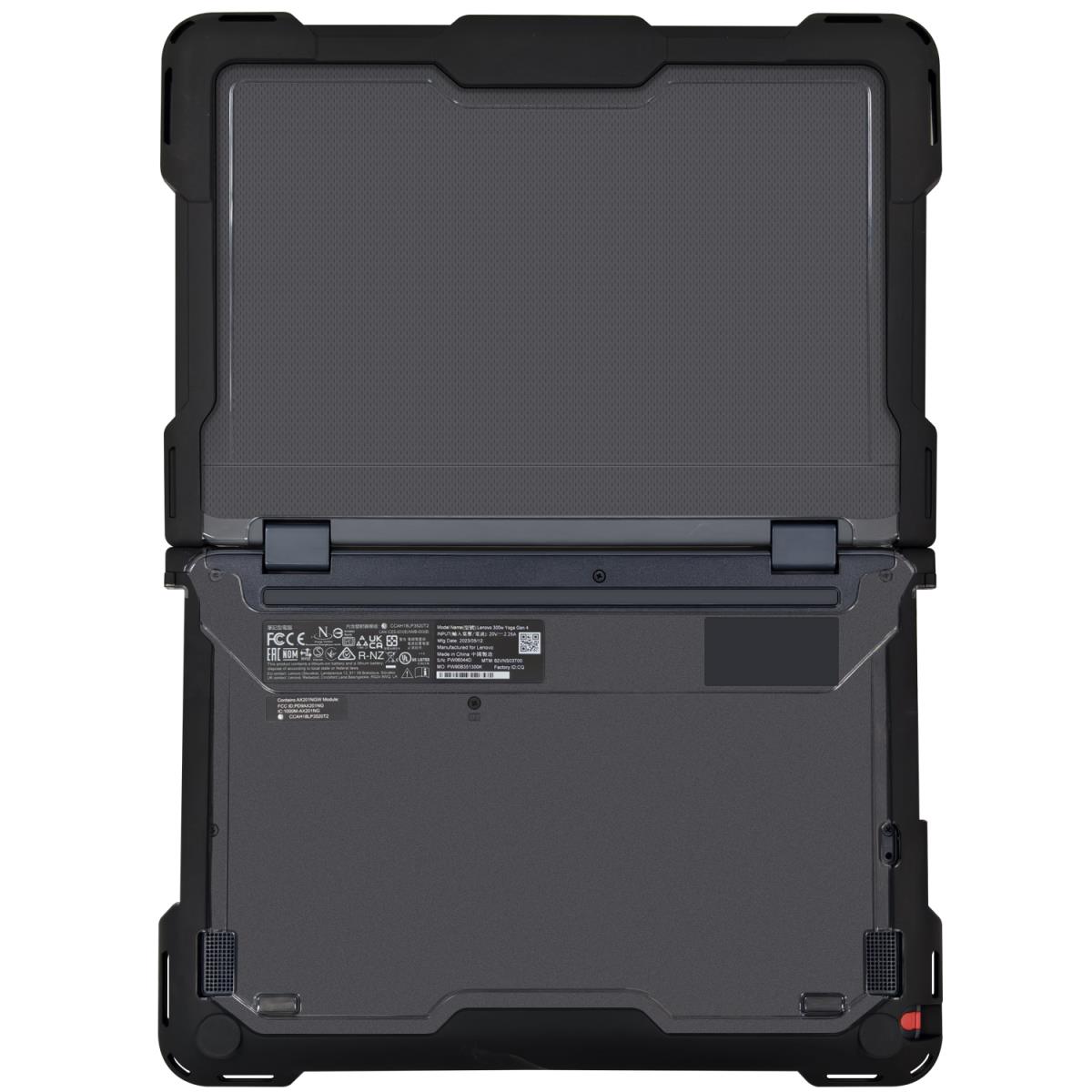Protective Hard Shell case for Lenovo 100e/100w/300e/300w 4th Gen Chromebook; 11.6 black/clear thumbnail