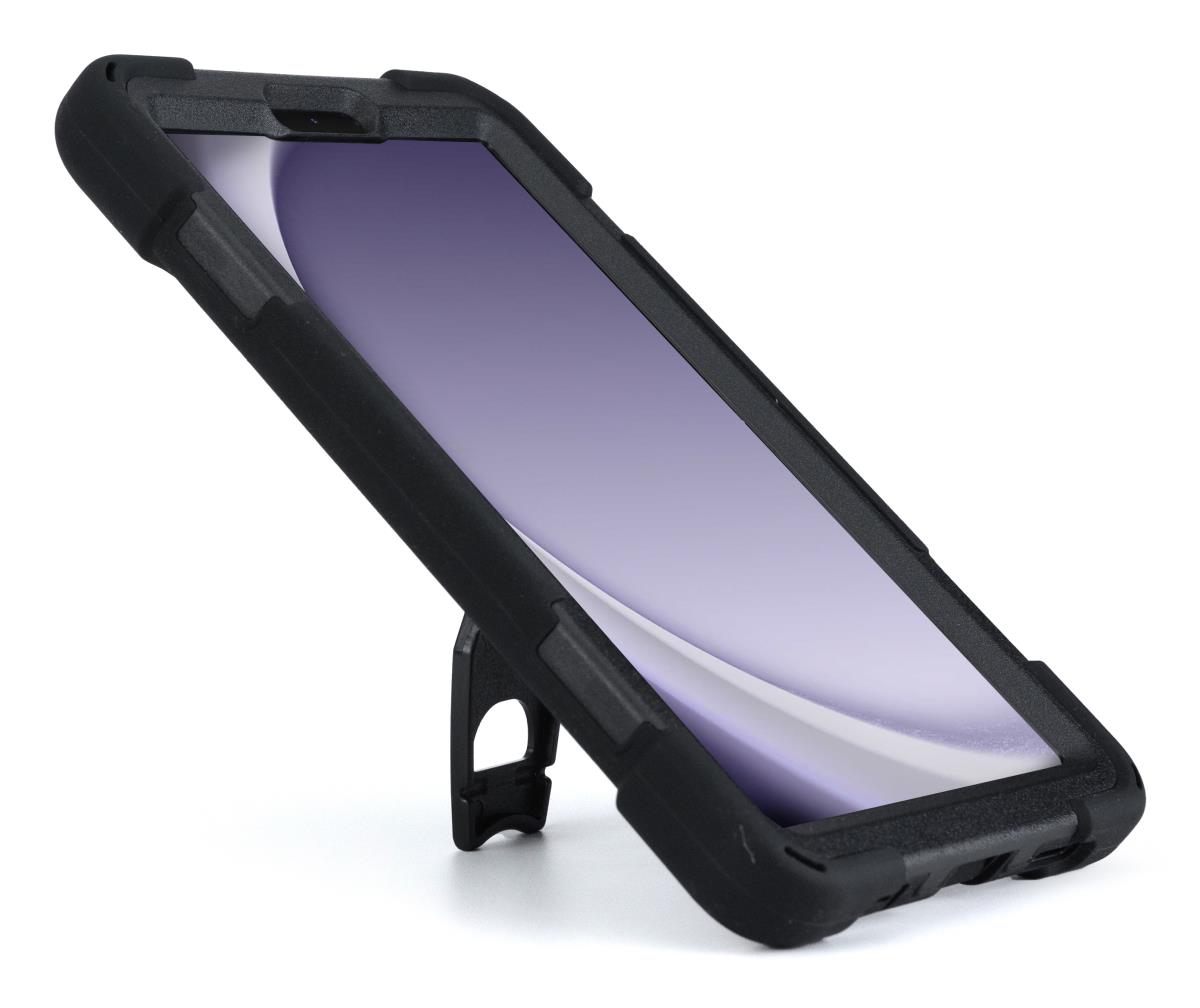 rugged case for a Samsung Tab A9 8.7; includes built in screen protector and integrated stand. thumbnail