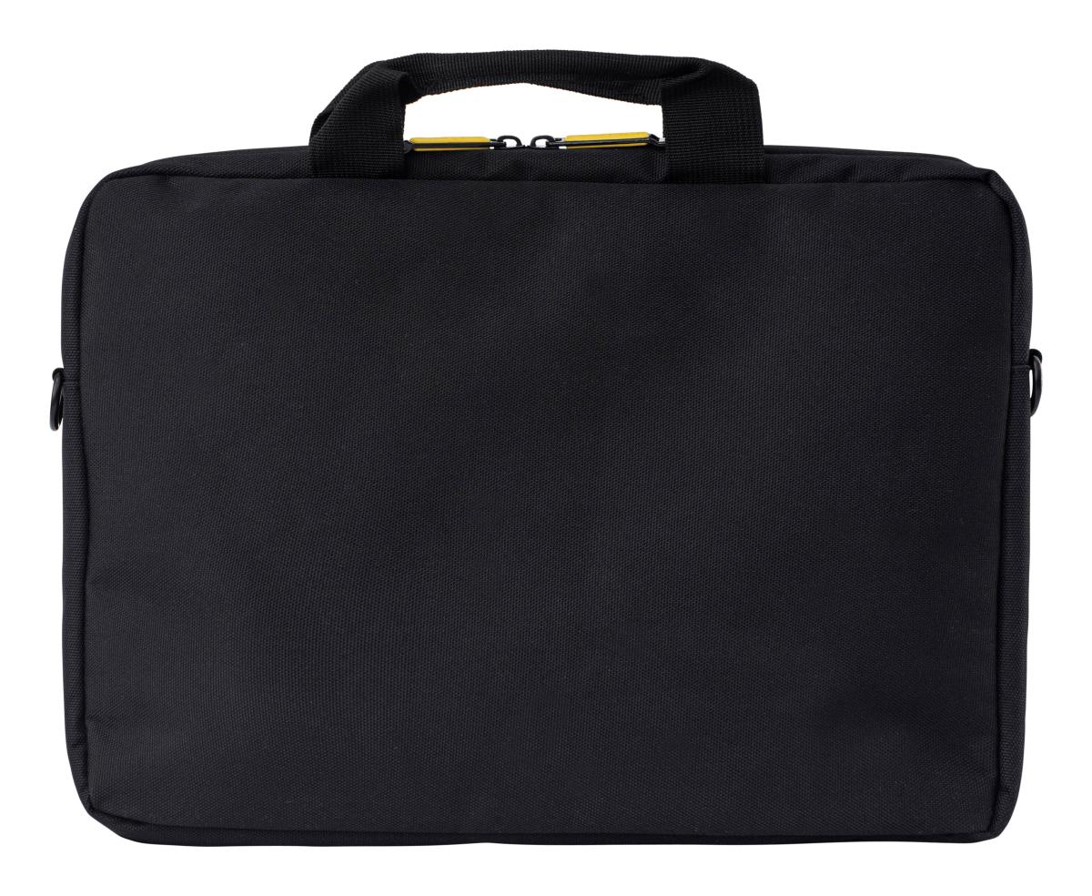 14.1 Shoulder Bag Laptop Case Black; includes closed cell foam protection and removable / adjustable shoulder strap. Adaptable branding is available on this sku. . thumbnail