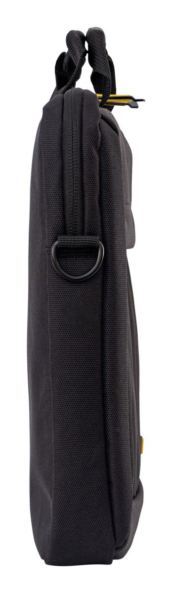14.1 Shoulder Bag Laptop Case Black; includes closed cell foam protection and removable / adjustable shoulder strap. Adaptable branding is available on this sku. . thumbnail