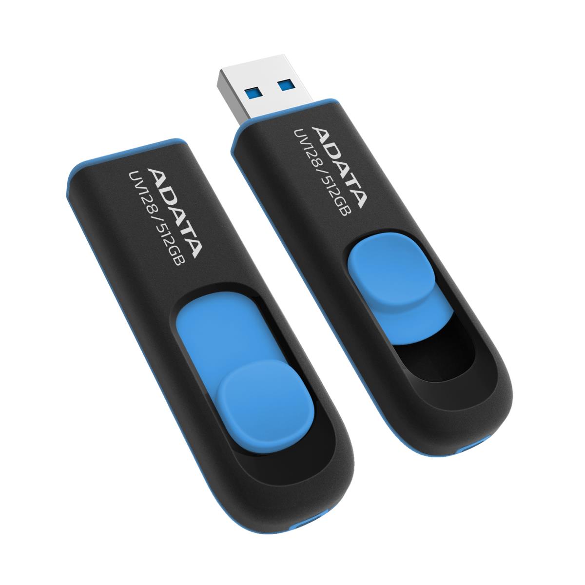 UV128 512GB USB 3.2 Gen 1 Flash Drive, Black and Blue thumbnail