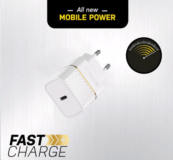 EU Wall Charger 20W - 1X USB-C 20W USB-PD White thumbnail