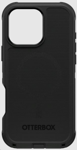 Defender Series - Back cover for mobile phone - MagSafe compatibility - silicone - black - for Apple iPhone 16 Pro Max thumbnail