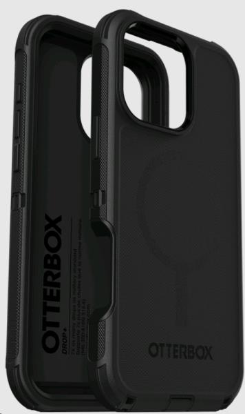 Defender Series - Back cover for mobile phone - MagSafe compatibility - silicone - black - for Apple iPhone 16 Pro Max thumbnail