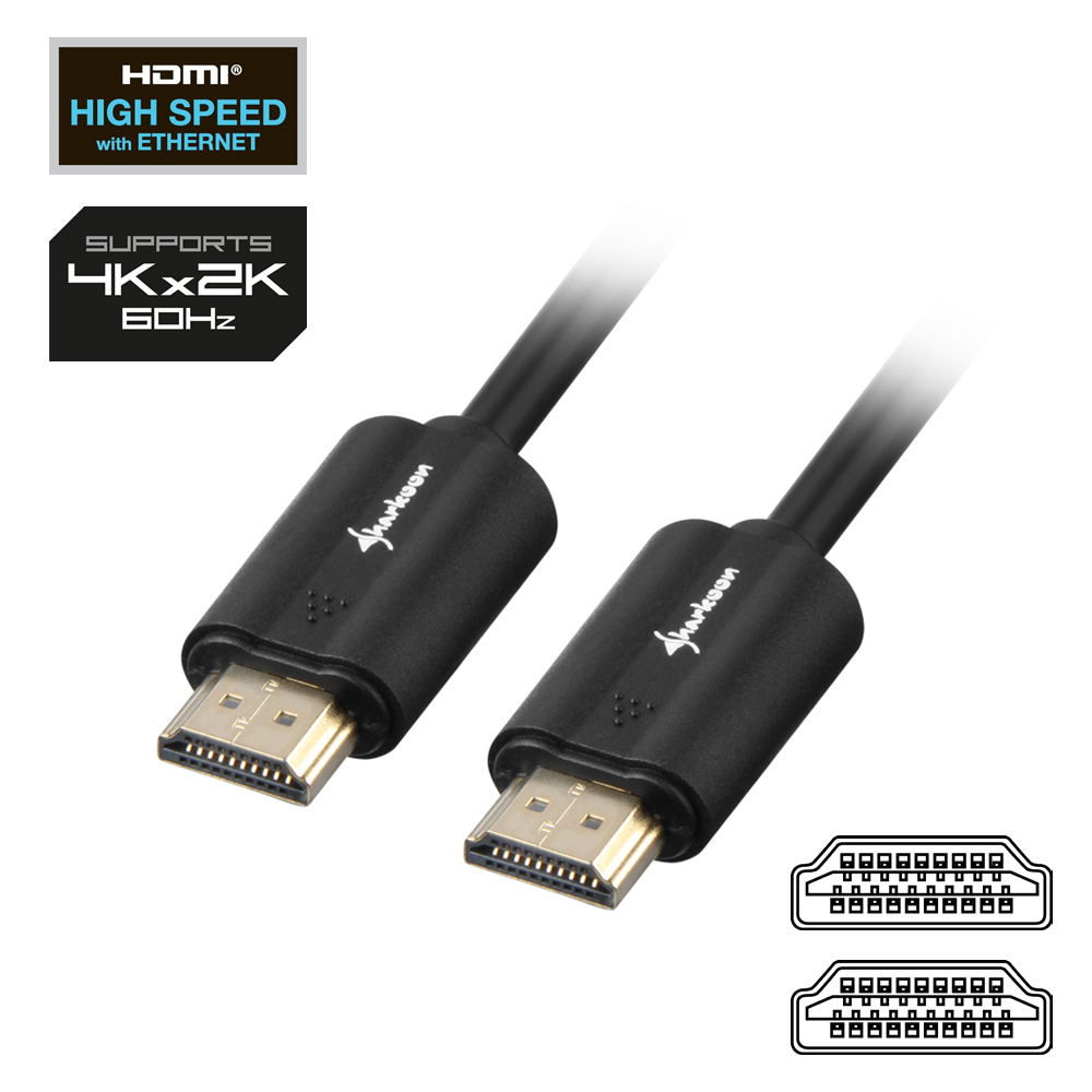 EU Product - Kabel   HDMI -> HDMI 4K       2m           schwarz thumbnail