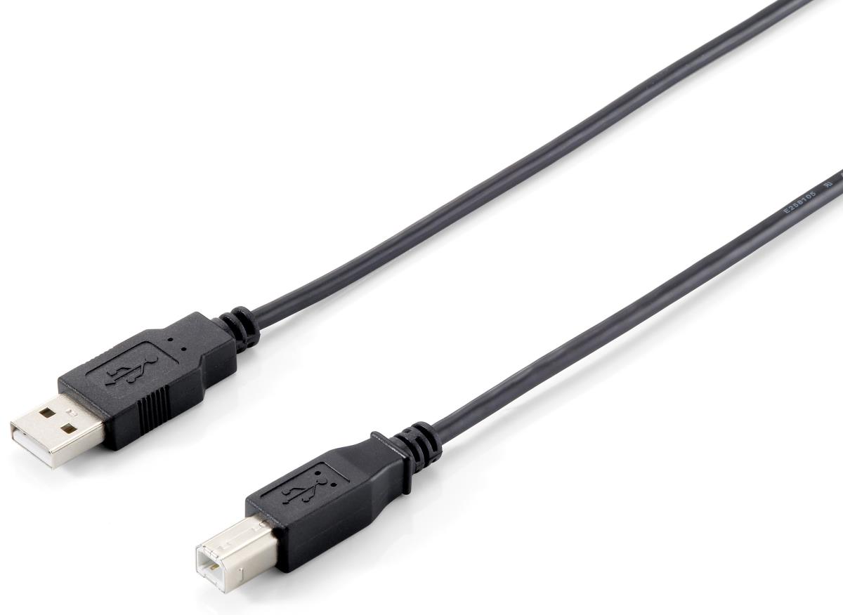 EU Product - USB2.0 Druckerkabel USB-A->USB-B  St/St  3.00m schwarz Polybeutel thumbnail