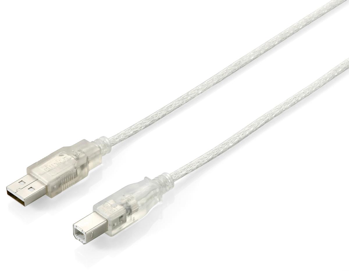 EU Product - USB2.0 Druckerkabel USB-A->USB-B  St/St  5.00m transp. Polybeutel thumbnail