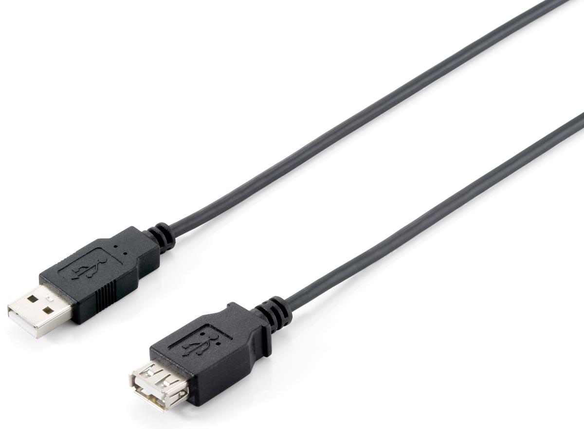 EU Product - Kabel USB-A2.0->A Erweiterung     St/Bu  5.00m schwarz Polybeutel thumbnail