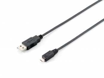 EU Product - Kabel USB-A2.0->Micro-B           St/St  1.80m schwarz Polybeutel thumbnail