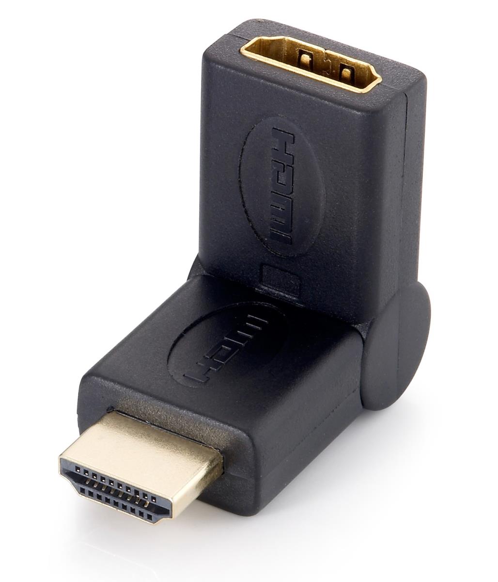 EU Product - HDMI Knickadapter  1920x1080/60Hz St/Bu  180�  schwarz Polybeutel thumbnail