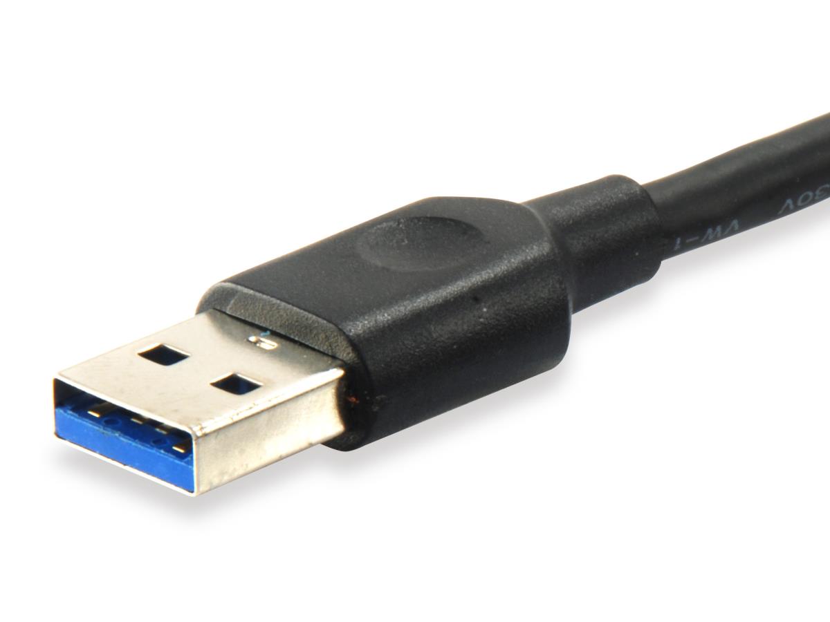 EU Product - Kabel USB-A3.2->C Gen1 3A         St/St  1.00m schwarz Polybeutel thumbnail