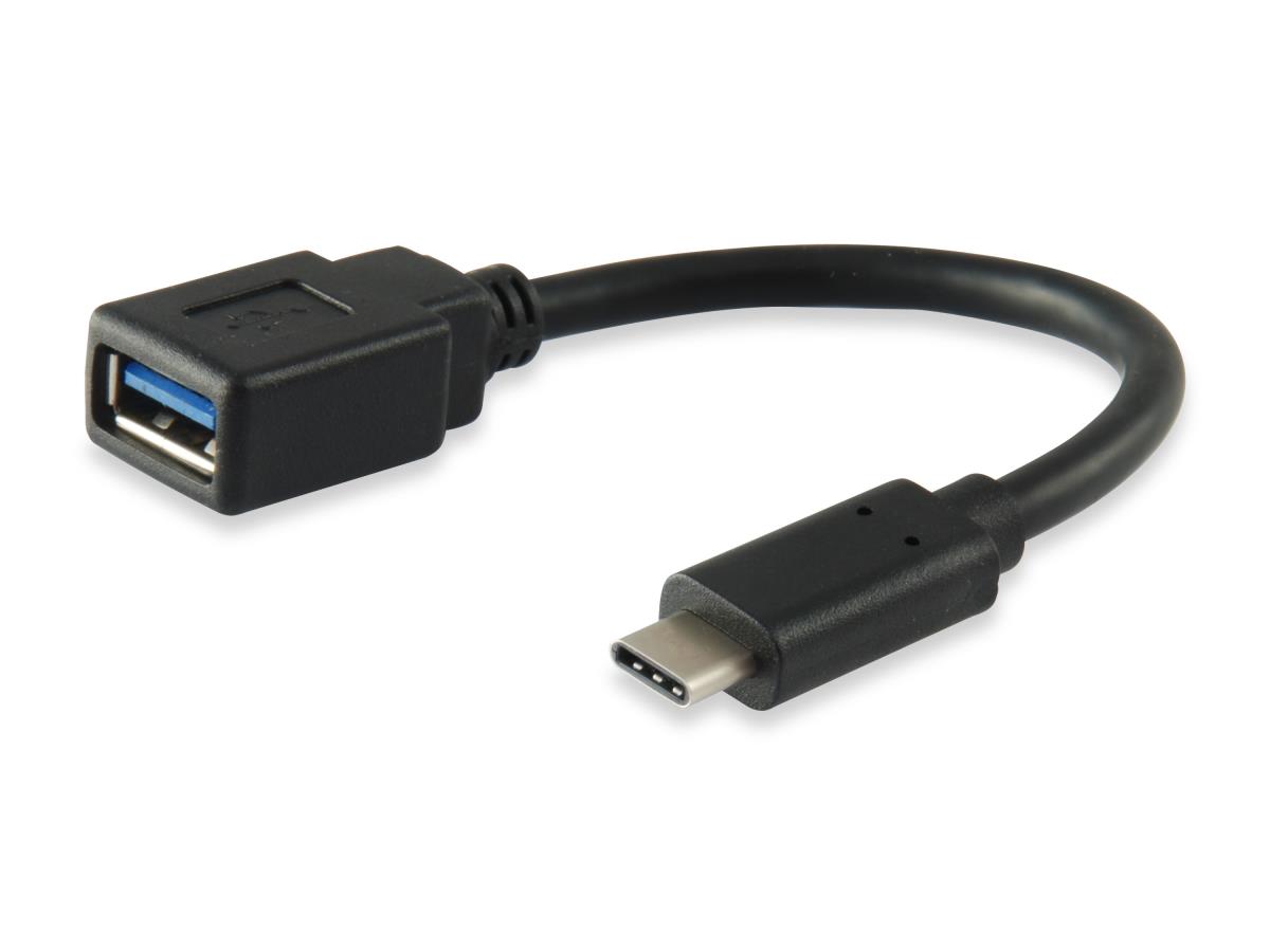 EU Product - Adapter USB-C->USB-A3.0 OTG Adapt.St/Bu  0.15m schwarz thumbnail