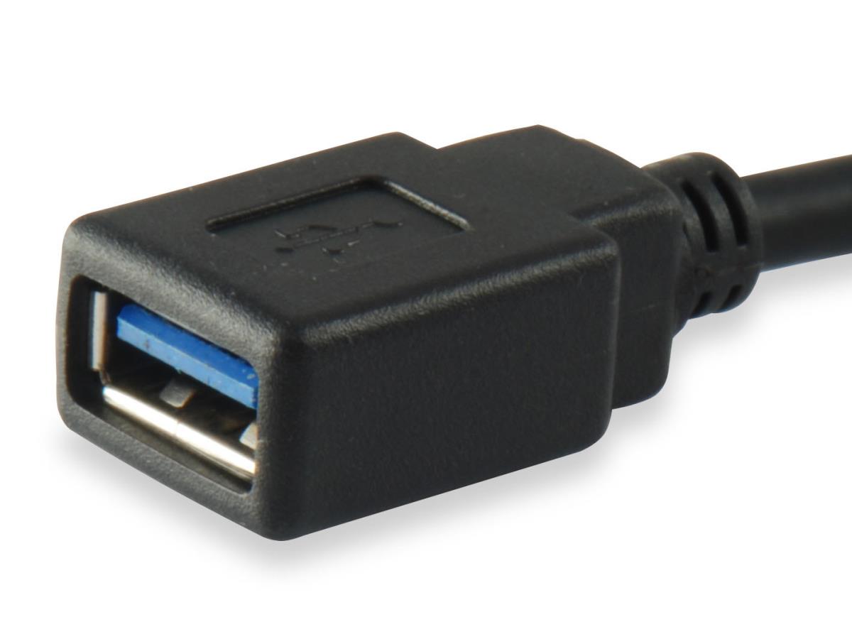 EU Product - Adapter USB-C->USB-A3.0 OTG Adapt.St/Bu  0.15m schwarz thumbnail