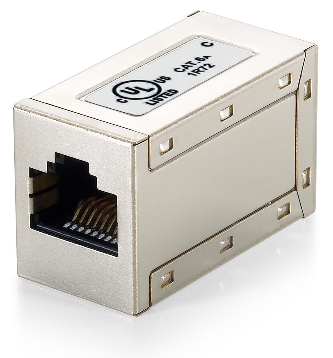 EU Product - Inline-Koppler Cat6a RJ45 8P8C geschirmt        500MHz Polybeutel thumbnail