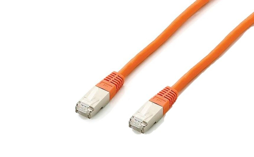 EU Product - Patchkabel Cat6A Plat.S/FTP 2xRJ45  1.00m  orange LSZH Polybeutel thumbnail