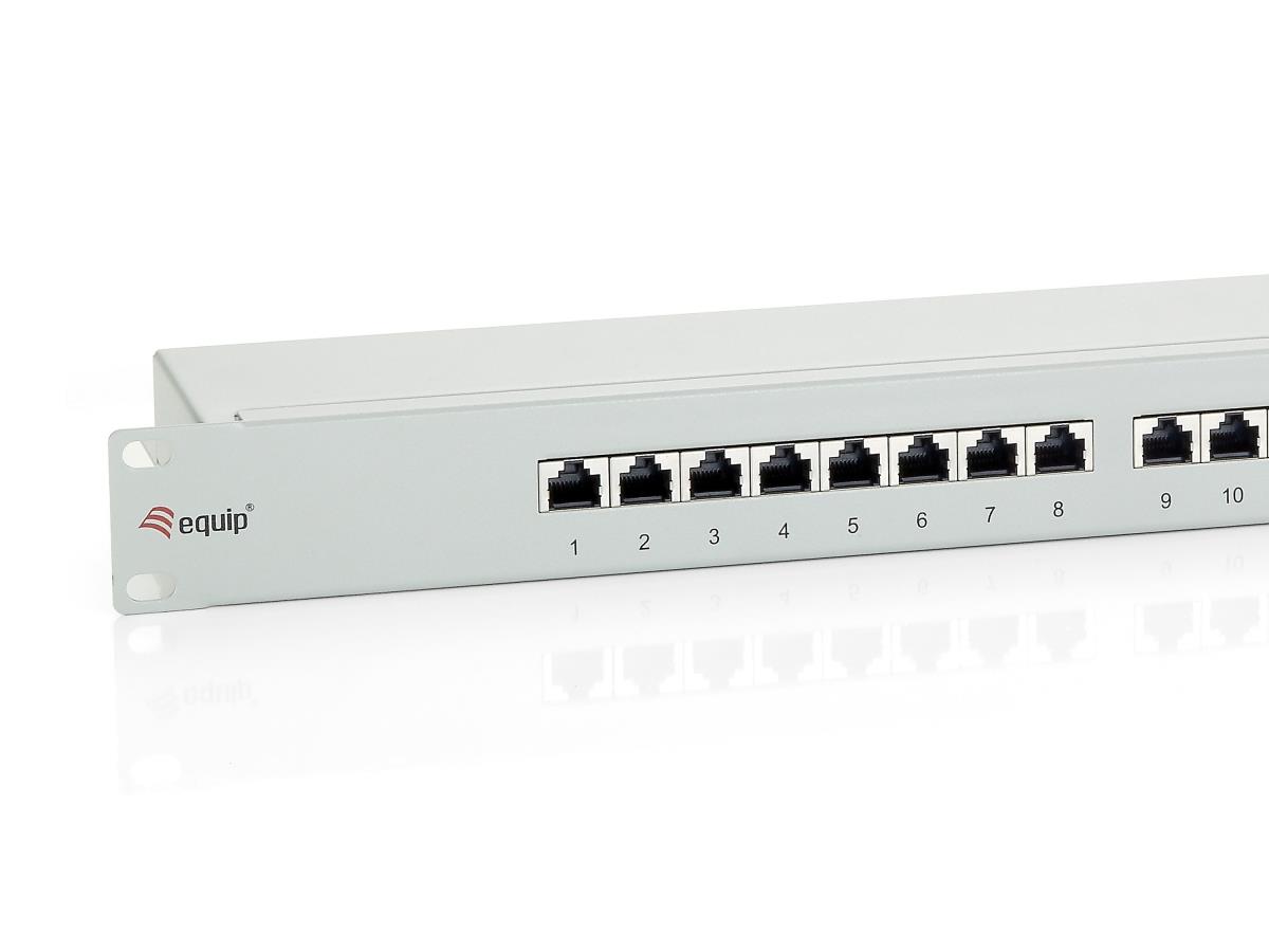 EU Product - Patchpanel CAT6 24 Port lightgrey 19