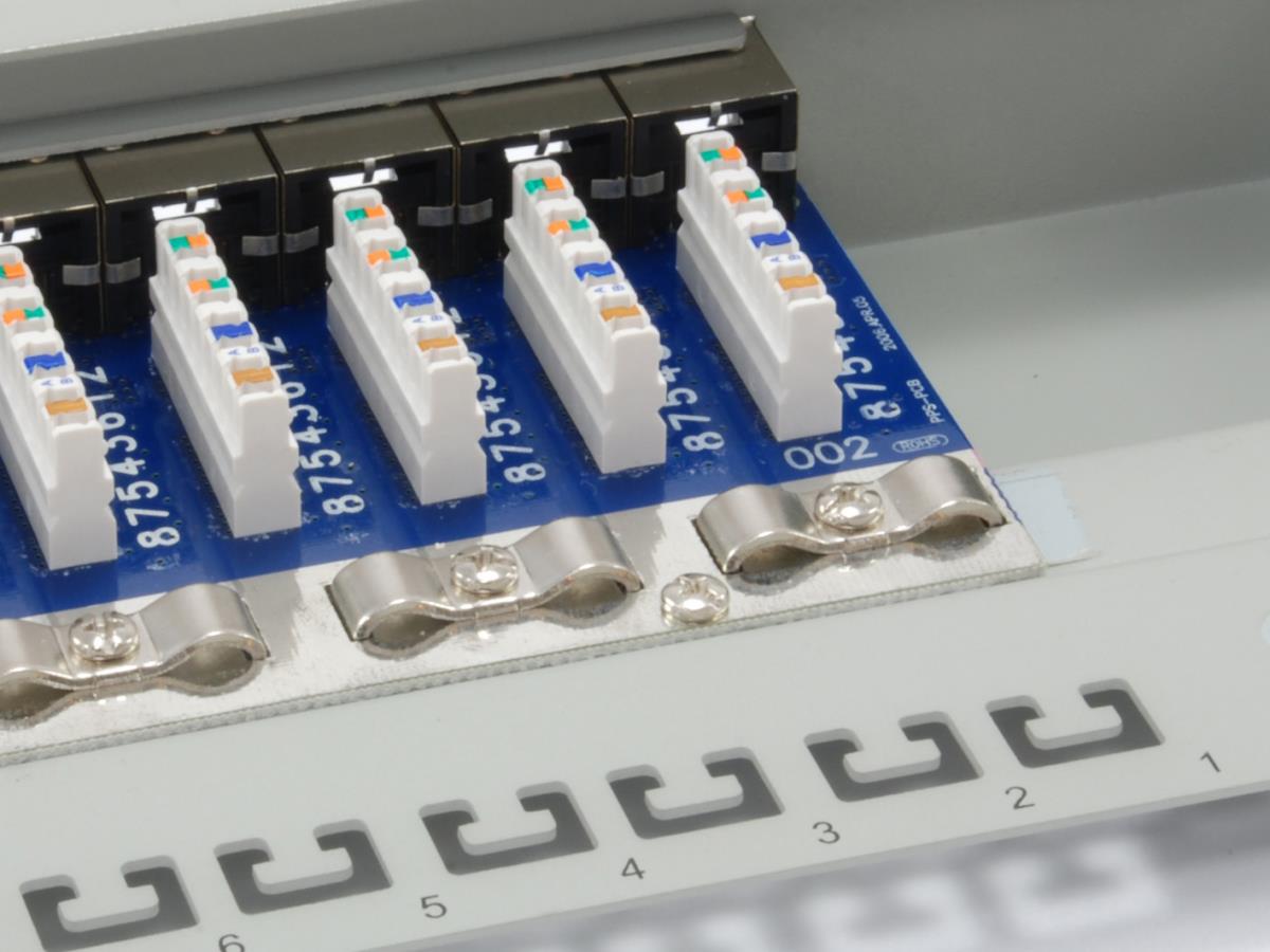 EU Product - Patchpanel CAT6 24 Port lightgrey 19