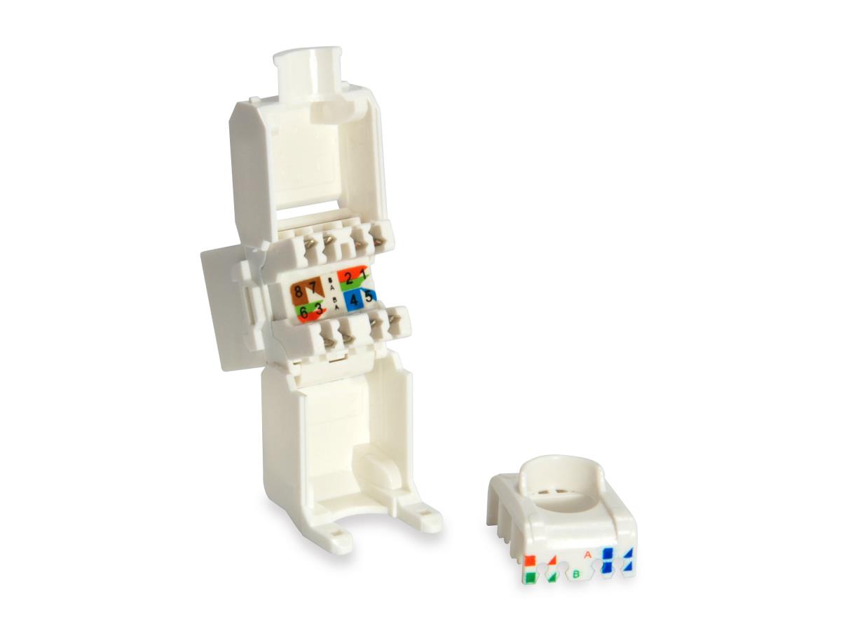 EU Product - Keystone Jack ungeschirmt Cat6  LSA       wzf.8Stk  sw thumbnail