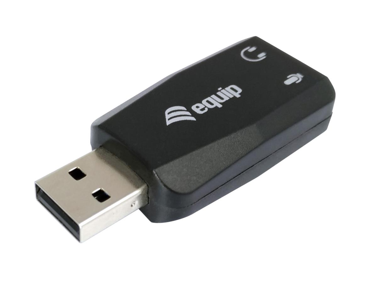 EU Product - Adapter USB-A->      2x3.5mm St/Bu             schwarz thumbnail