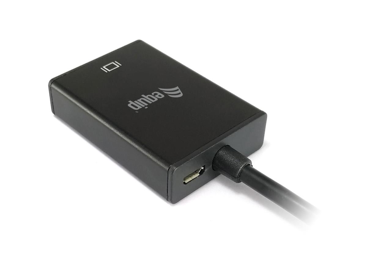 EU Product - Adapter HD15->HDMI-A/3.5mm/USB-A  St/Bu +Audio schwarz thumbnail