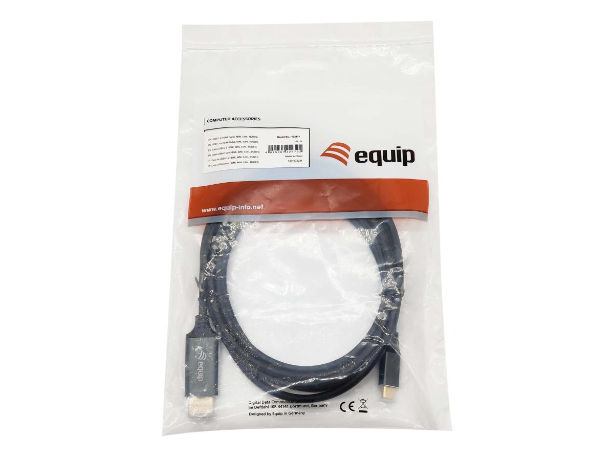 EU Product - Adapter USB-C->HDMI2.0        St/St 4K/ 60Hz 3.00m PVC thumbnail