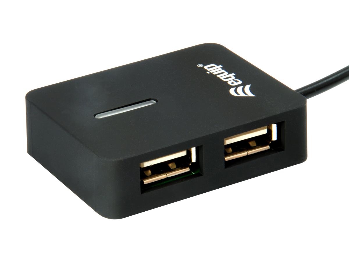 EU Product - 4-Port USB-A2.0-Hub->4xUSB-A 2.0 Reiseversion  480Mbps thumbnail