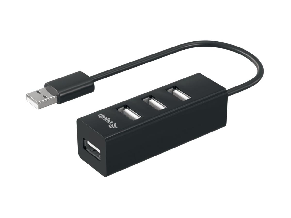 128955 4-Port USB 2.0 Hub - Add 4 USB ports to your PC/notebook; Maximum speed 480Mbps; USB Powered; Simple Plug-and-Play installation thumbnail