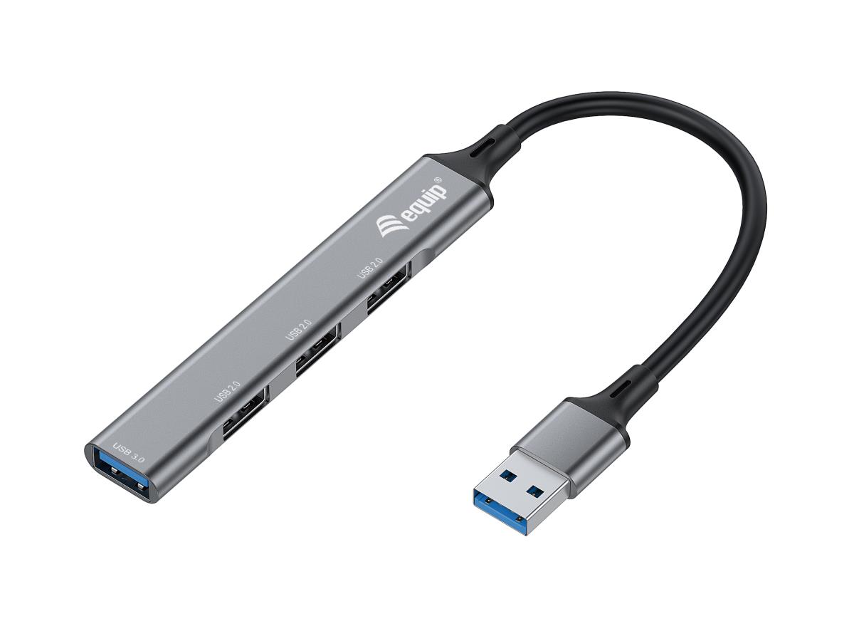 EU Product - 4-Port USB-A3.2-Hub->3xUSB-A 2.0/1xUSB-A3.2      5Gbps thumbnail