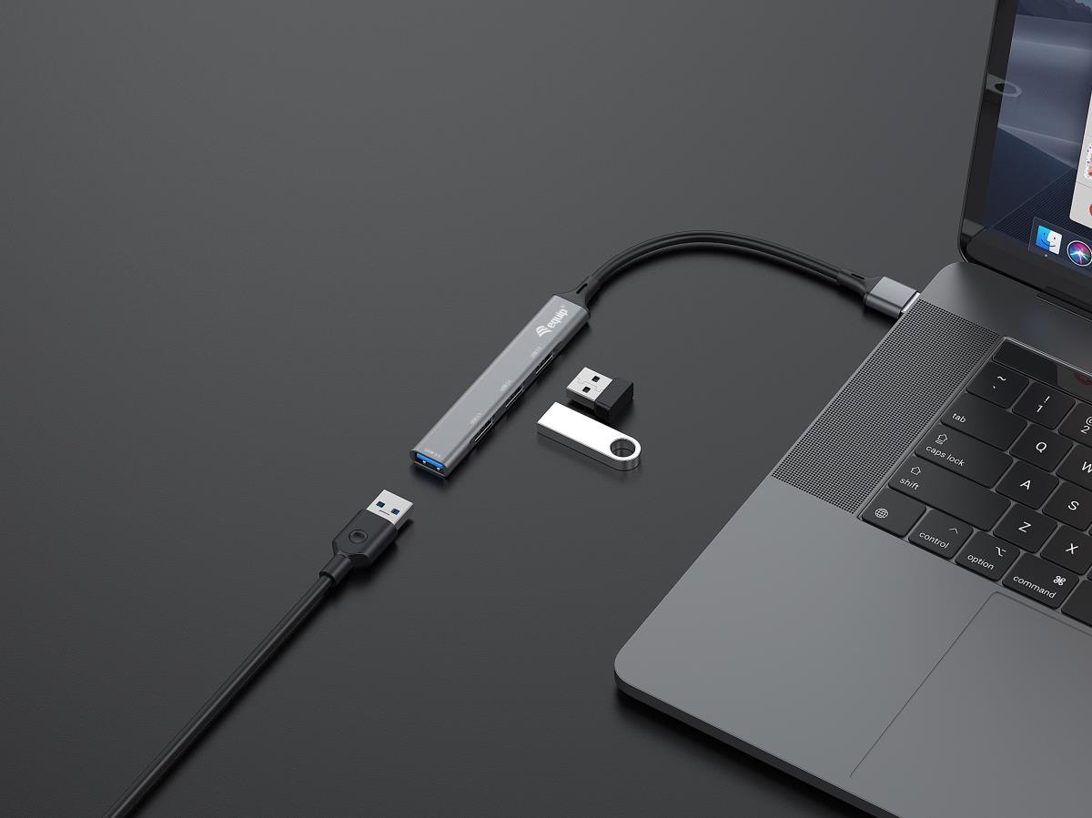 EU Product - 4-Port USB-A3.2-Hub->3xUSB-A 2.0/1xUSB-A3.2      5Gbps thumbnail