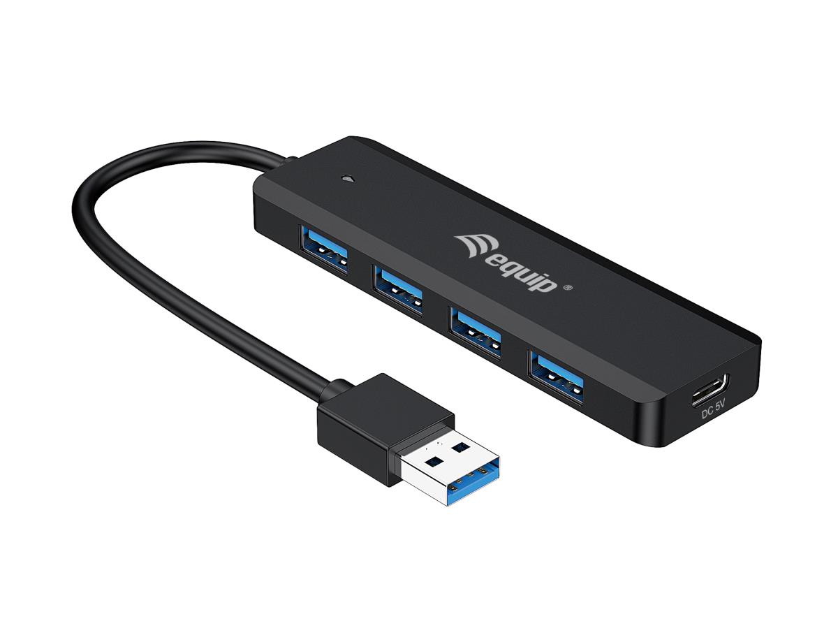 EU Product - 4-Port USB-A3.2-Hub->4xUSB-A 3.2 +USB-C Adapter  5Gbps thumbnail