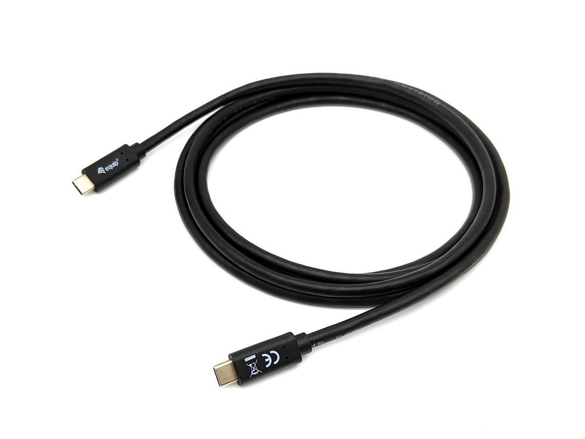 128347 USB 3.2 Gen 1 C to C Cable; M/M; 2.0m;  5G transfer; 3A;Black. thumbnail