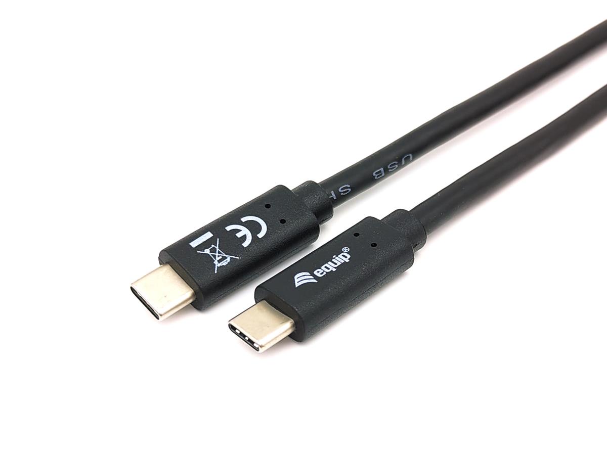 128347 USB 3.2 Gen 1 C to C Cable; M/M; 2.0m;  5G transfer; 3A;Black. thumbnail