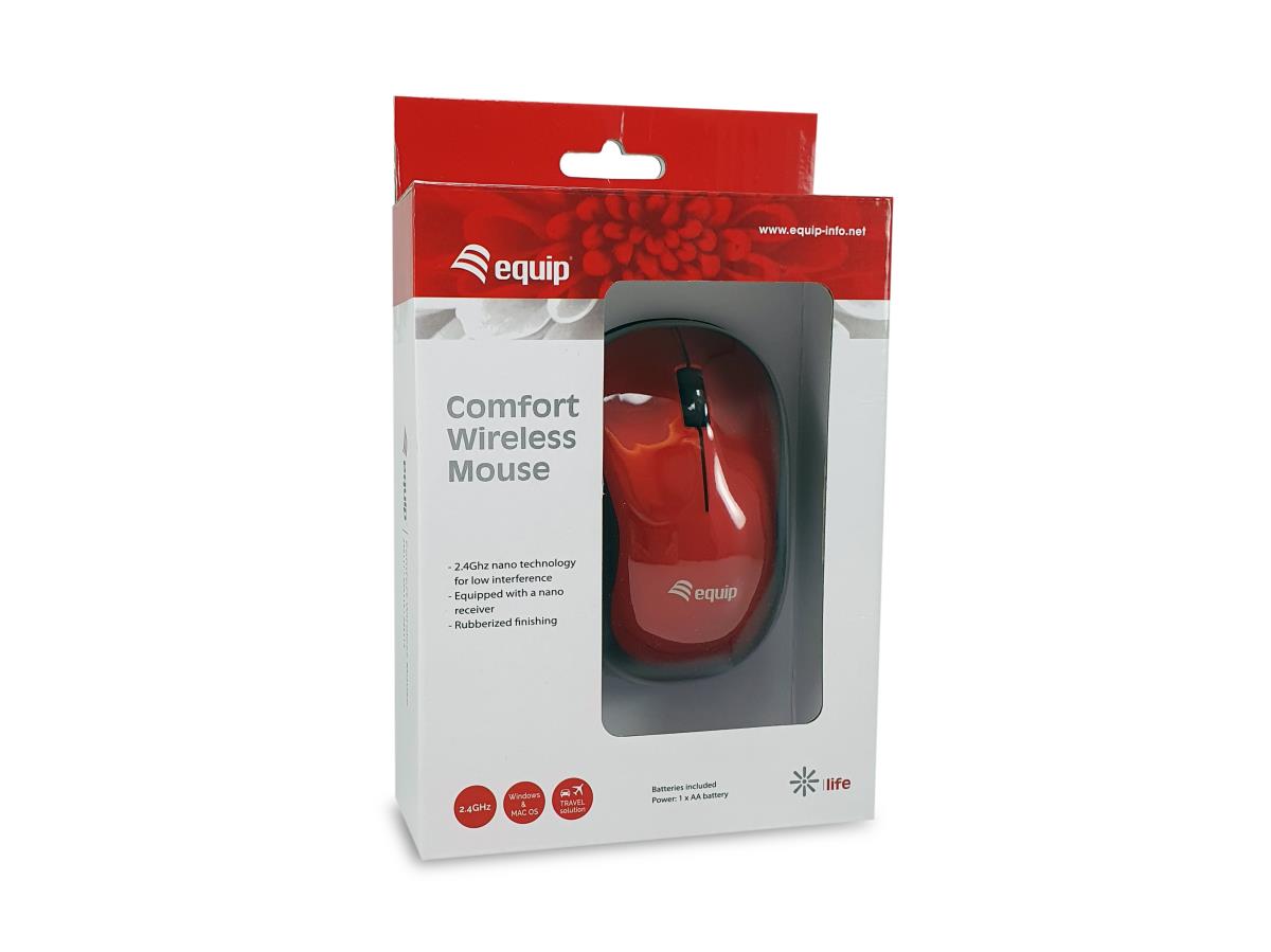 EU Product - Komfortmaus Wireless USB-A           L+R           rot thumbnail
