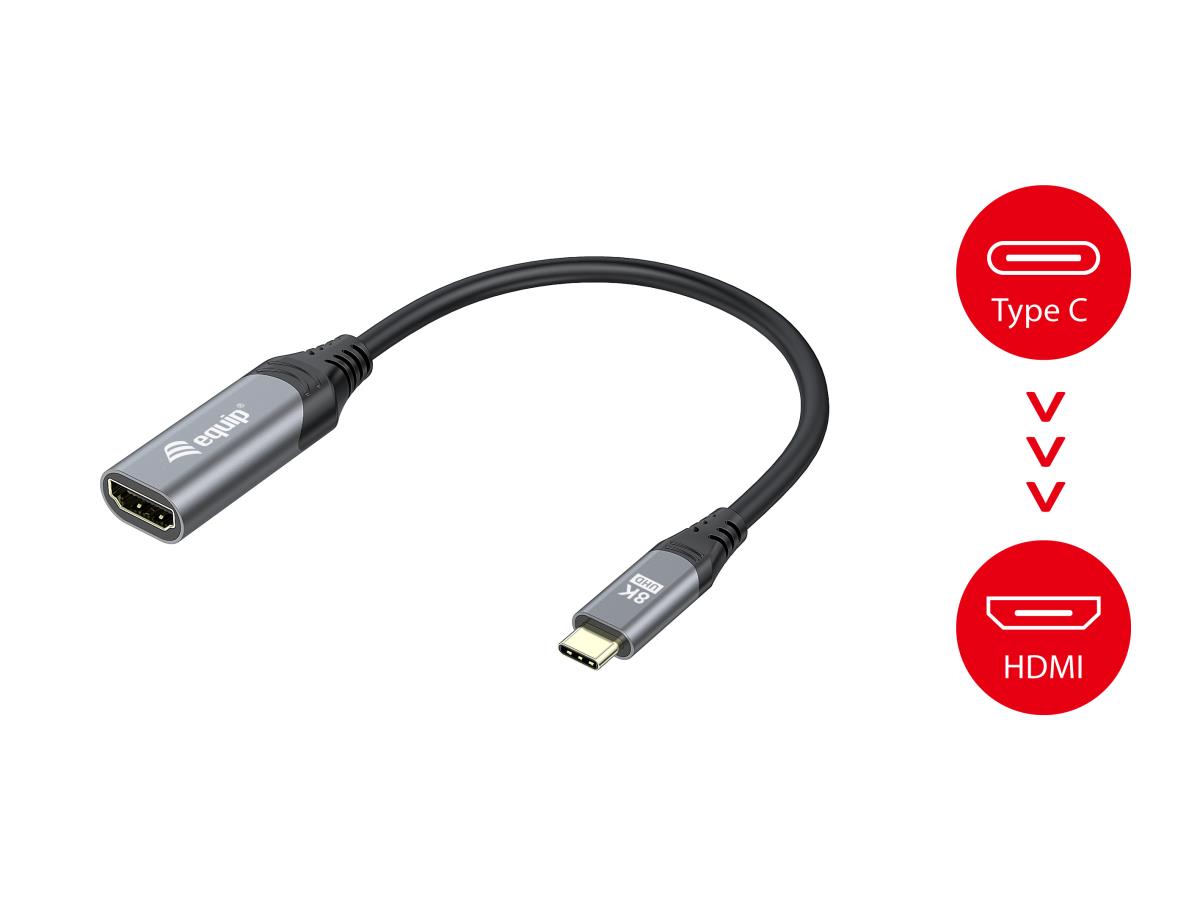 EU Product - Adapter USB-C->HDMI2.1        St/Bu 8K/ 60Hz 0.15m PVC thumbnail