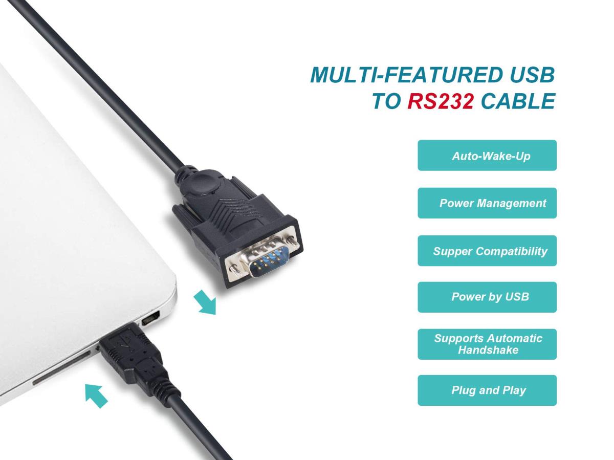 EU Product - Adapter USB-A->Serial RS232-DB9 Prolific St/St   1.50m thumbnail