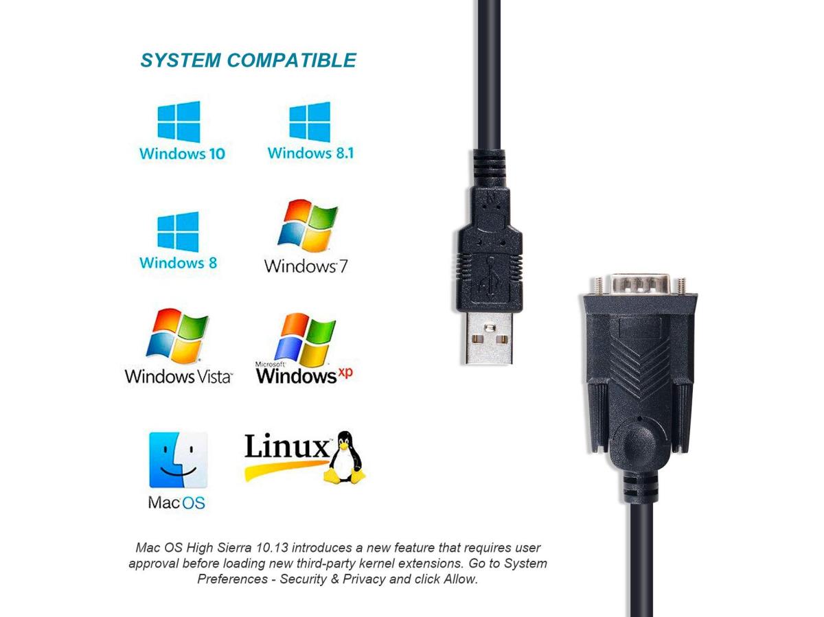 EU Product - Adapter USB-A->Serial RS232-DB9 Prolific St/St   1.50m thumbnail