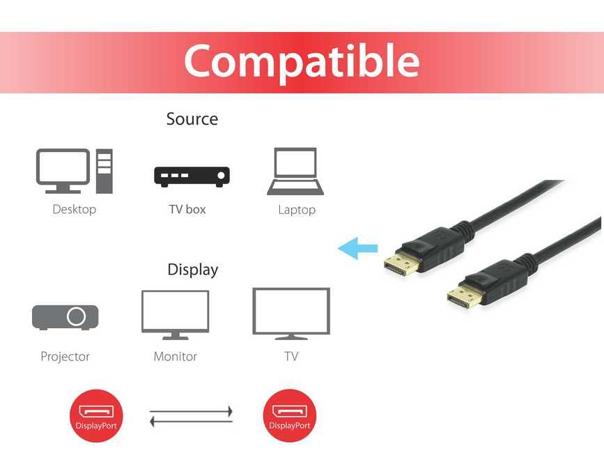 EU Product - DisplayPort 1.4           8K/60Hz St/St  2.00m schwarz thumbnail