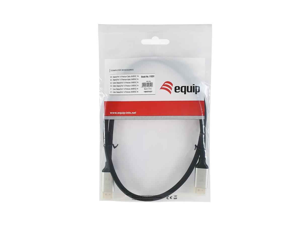 EU Product - DisplayPort 1.4 Premium   8K/60Hz St/St  5.00m schwarz thumbnail