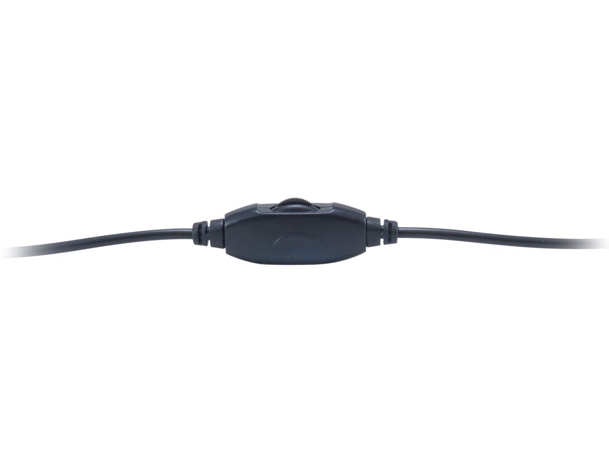 EU Product - Stereo-Headset Wired mit Mikro  2x3,5mm  1.80m schwarz thumbnail