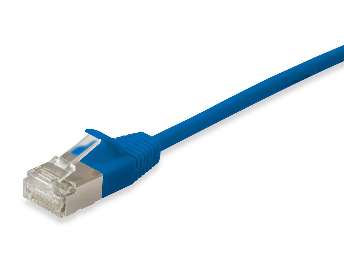 EU Product - Patchkabel Cat6A SlimFlex F/FTP 2.00m blau LSZH 2xRJ45 Polybeutel thumbnail