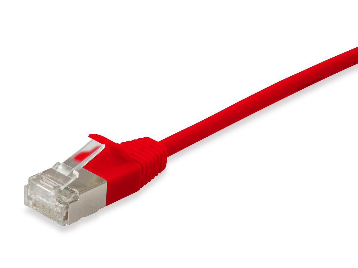 EU Product - Patchkabel Cat6A SlimFlex F/FTP 10.0m rot  LSZH 2xRJ45 Polybeutel thumbnail