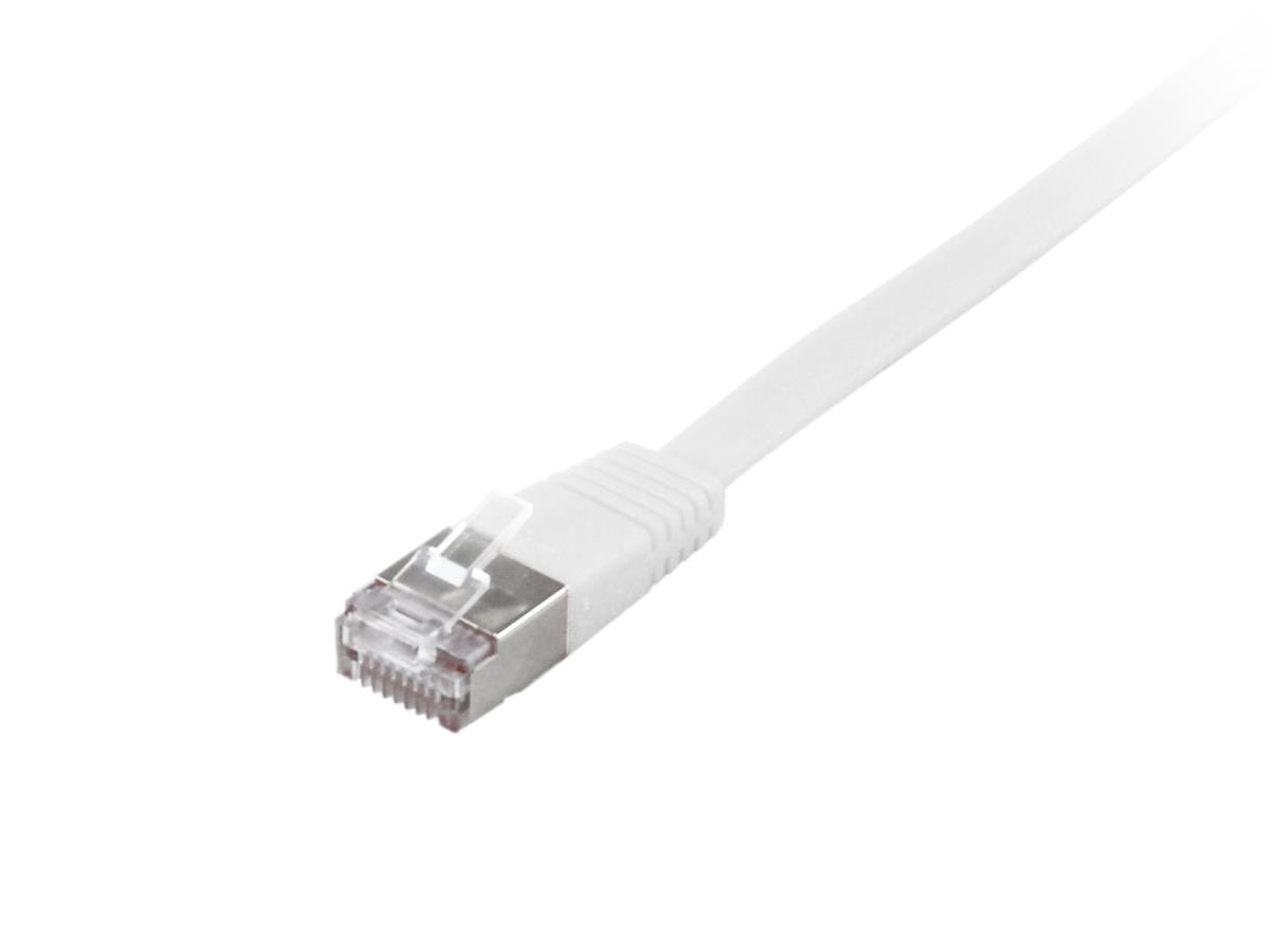 EU Product - Patchkabel Cat6A Flat U/FTP 2xRJ45  0.50m    wei� LSZH Polybeutel thumbnail